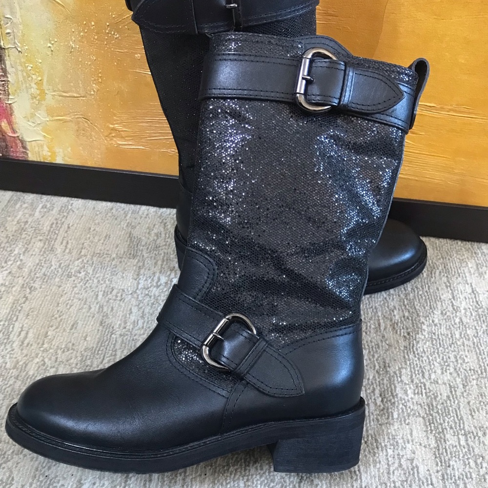 Giuseppe Zanotti Leather Glitter boots